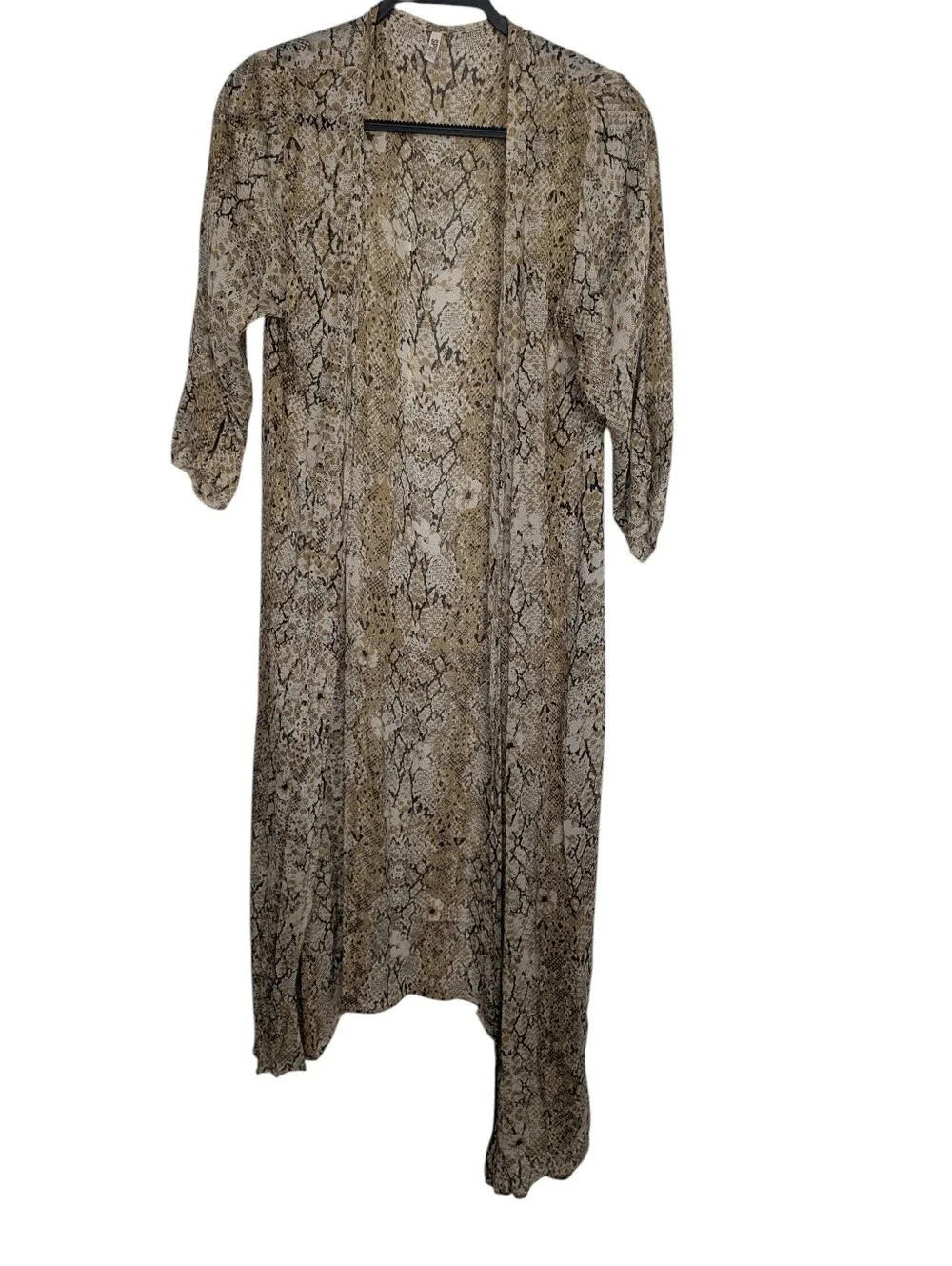RARE Spell & The Gypsy Aloha Python Duster Snake Kimono Boho Flawed One Size OS